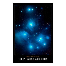 High Res Astronomie De Pleiaden Sterrenhoop Perfect Poster