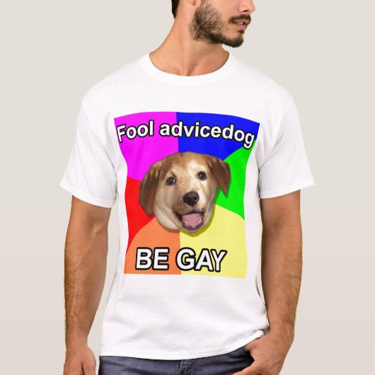 High res "Fool Advisory dog" T-shirt (Voorkant)