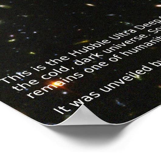 High-Res Hubble Ultra Deep Poster van het Gebied ( (Hoek)