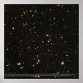 High-Res Hubble Ultra Deep Poster van het Gebied ( (Voorkant)
