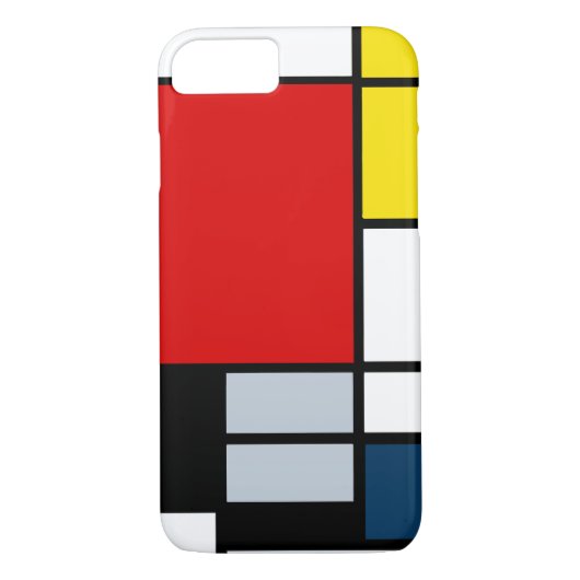 High Res Piet Mondrian Compositie Case-Mate iPhone Case (Achterkant)