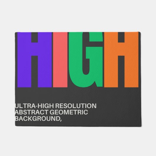 High-Resolution Abstract Art  Deurmat (Voorkant)