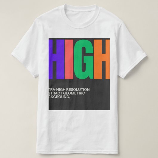 High-Resolution Abstract Art T-shirt (Design voorkant)