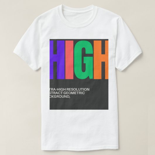 High-Resolution Abstract Art T-shirt (Design voorkant)