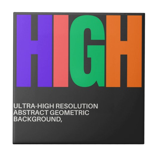 High-Resolution Abstract Art Tegeltje (Voorkant)