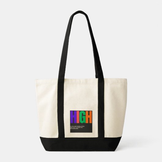 High-Resolution Abstract Art  Tote Bag (Achterkant)