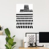 High Rise Windows Montreal, Canada Poster (Thuiskantoor)