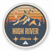 High River, Alberta Sticker (Voorkant)