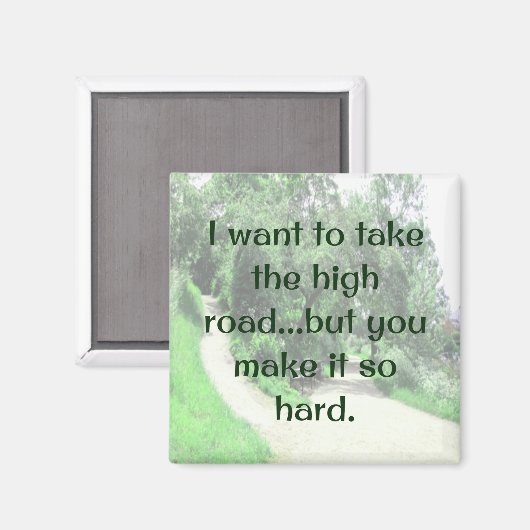 High Road magnet grappig en leuk (Voorkant / Achterkant)