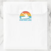 High Rock Lake North Carolina Kayak Vierkante Sticker (Tas)