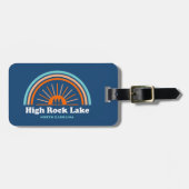 High Rock Lake North Carolina Rainbow Bagagelabel (Voorkant horizontaal)