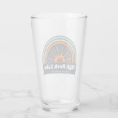 High Rock Lake North Carolina Rainbow Glas (Achterkant)