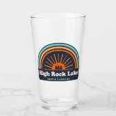 High Rock Lake North Carolina Rainbow Glas (Voorkant)
