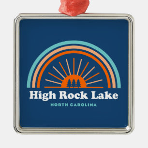 High Rock Lake North Carolina Rainbow Metalen Ornament