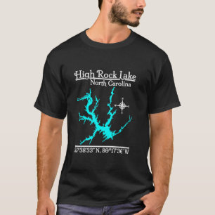 High Rock Lake North Carolina T Shirt met lange mo