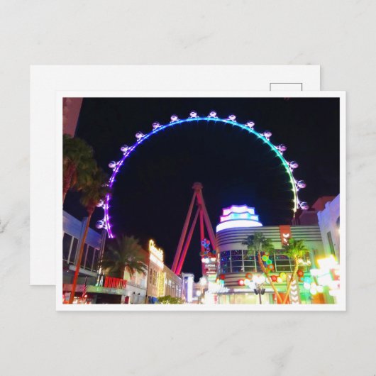 High Roller Ferris Wheel Las Vegas #6-2 Briefkaart (Voorkant / Achterkant)