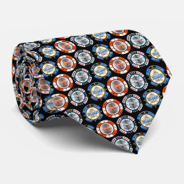 High Roller Poker Chips Black Stropdas