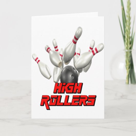 High Rollers Bowling Kaart (Voorkant)