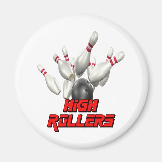 High Rollers Bowling Magneet (Voorkant)
