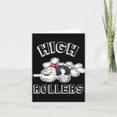 High Rollers Matching Bowling T Shirt  Kaart (Voorkant)