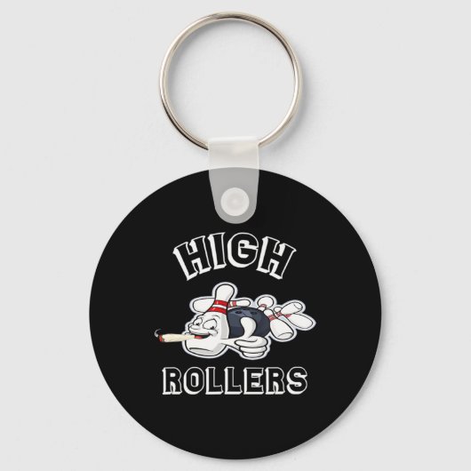 High Rollers Matching Bowling T Shirt  Sleutelhanger (Voorkant)