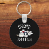 High Rollers Matching Bowling T Shirt  Sleutelhanger (Voorkant)