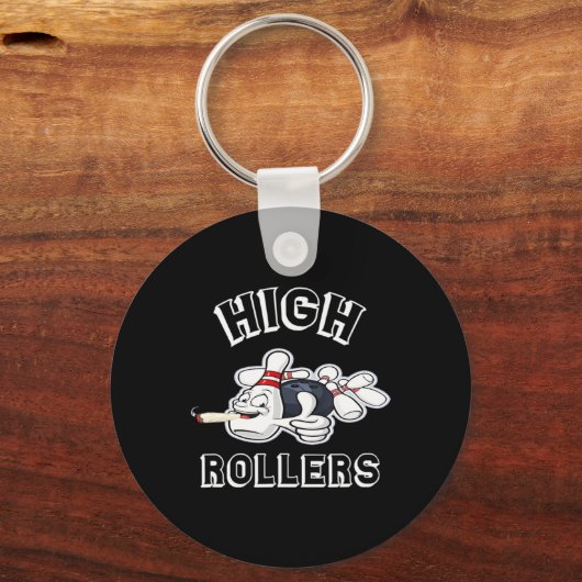 High Rollers Matching Bowling T Shirt Sleutelhanger (Voorkant)