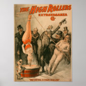 High RollersDunking Woman in Beer Poster (Voorkant)