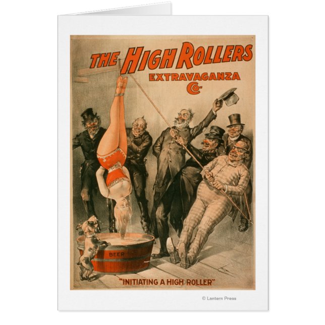 High RollersDunking Woman in Beer Poster (Voorkant)