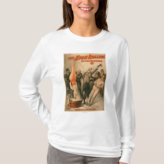 High RollersDunking Woman in Beer Poster T-shirt (Voorkant)