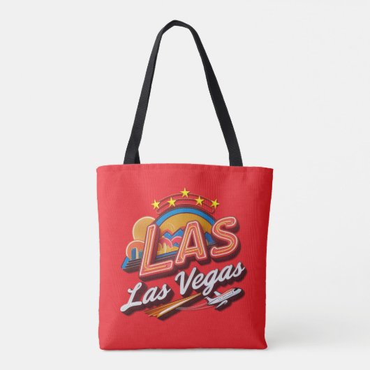 High Rolling LAS Airport Code Tote Bag (Achterkant)