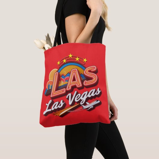 High Rolling LAS Airport Code Tote Bag (Dichtbij)