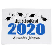High School Afstudeerder 2020 Afstuderen Gift Bag  Groot Cadeauzakje (Voorkant)