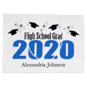 High School Afstudeerder 2020 Afstuderen Gift Bag  Groot Cadeauzakje (Achterkant)