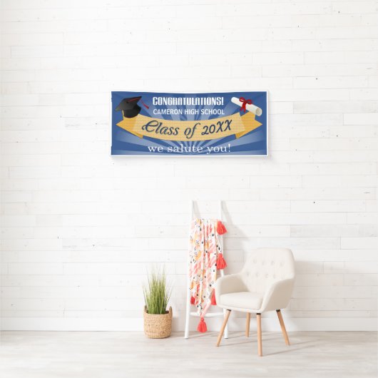 High School Afstudeerder Class Spandoek (Insitu)