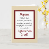 High School Afstudeerder Felicitatiekaart Kaart (Gele Bloem)