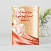 High School afstudeerfeest Kaart (Staand voorkant)