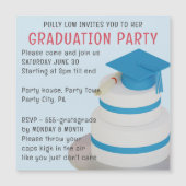 High School afstudeerfeest magnetische uitnodiging (Voorkant)