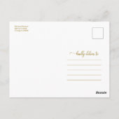 High School Afstuderen Aankondiging Eenvoudige Chi Briefkaart (Achterkant)