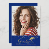 High School Afstuderen Aankondiging Foto (Voorkant / Achterkant)