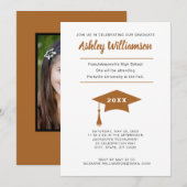 High School Afstuderen Aankondiging Pet en Tassel (Voorkant / Achterkant)