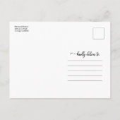 High School Afstuderen Aankondiging Simple Chic Briefkaart (Achterkant)