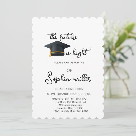 High School Afstuderen, Afstudeerfeest Kaart (Staand voorkant)