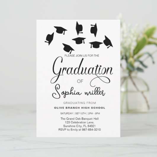 High School Afstuderen, Afstudeerfeest Kaart (Staand voorkant)