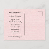 High School Afstuderen Celebration Uitnodiging Briefkaart (Achterkant)