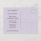 High School Afstuderen Celebration Uitnodiging Briefkaart (Achterkant)