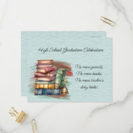 High School Afstuderen Celebration Uitnodiging Briefkaart