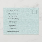 High School Afstuderen Celebration Uitnodiging Briefkaart (Achterkant)