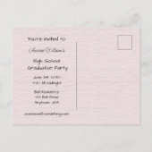 High School Afstuderen Celebration Uitnodiging Briefkaart (Achterkant)