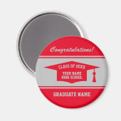 High School afstuderen Class jaar alumni Magneet (Voorkant / Achterkant)